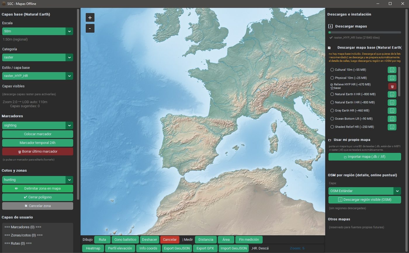 Mapas Tácticos Offline - Visor cartográfico